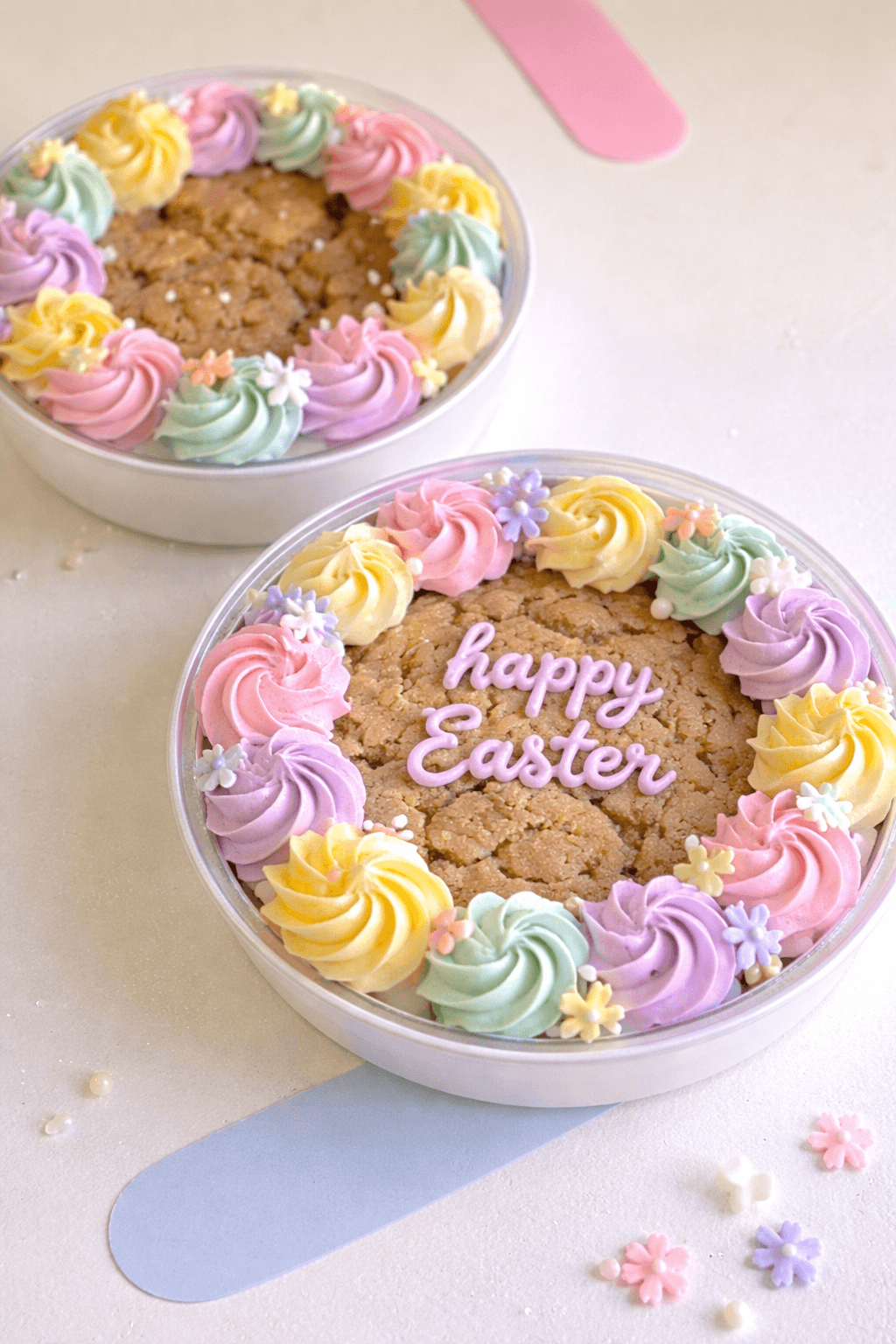 Mini Easter Basket Cookie Cakes