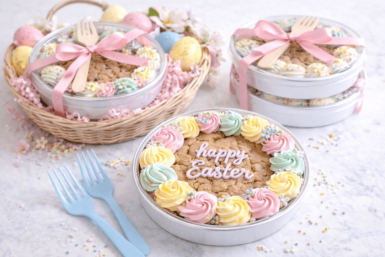 Mini Easter Basket Cookie Cakes - Image 3
